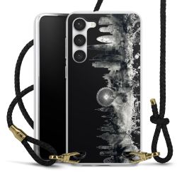 Carry Case Transparent Leather black/gold