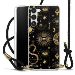 Carry Case Transparent Leather black/gold