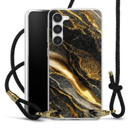 Carry Case Transparent Leather black/gold