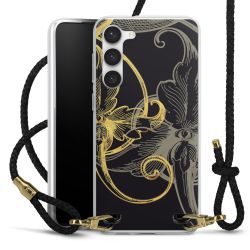 Carry Case Transparent Leather black/gold