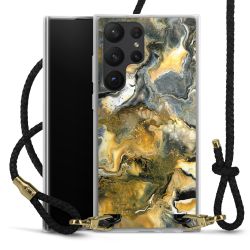 Carry Case Transparent Leather black/gold