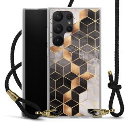 Carry Case Transparent Leather black/gold