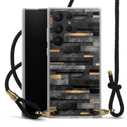 Carry Case Transparent Leather black/gold