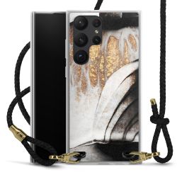 Carry Case Transparent Leather black/gold