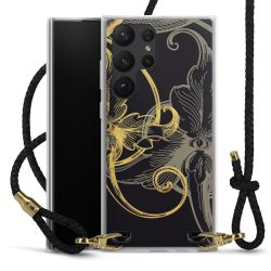 Carry Case Transparent Leather black/gold