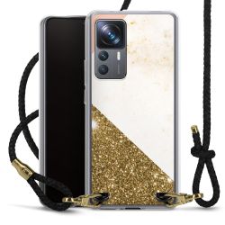 Carry Case Transparent Leather black/gold