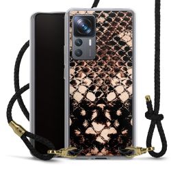 Carry Case Transparent Leather black/gold