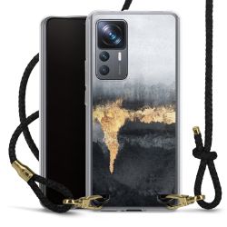 Carry Case Transparent Leather black/gold