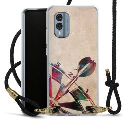 Carry Case Transparent Leather black/gold