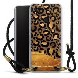 Carry Case Transparent Leather black/gold