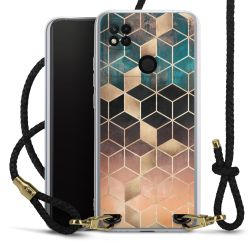 Carry Case Transparent Leather black/gold