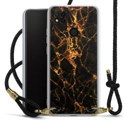 Carry Case Transparent Leather black/gold