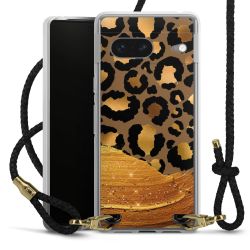 Carry Case Transparent Leather black/gold