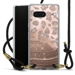 Carry Case Transparent Leather black/gold