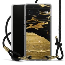 Carry Case Transparent Leather black/gold