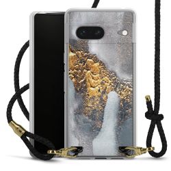 Carry Case Transparent Leather black/gold