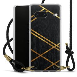 Carry Case Transparent Leather black/gold