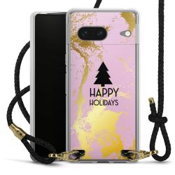 Carry Case Transparent Leather black/gold