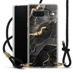 Carry Case Transparent Leather black/gold