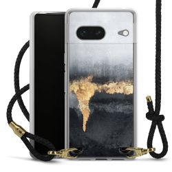 Carry Case Transparent Leather black/gold