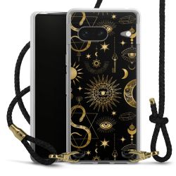 Carry Case Transparent Leather black/gold