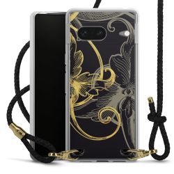 Carry Case Transparent Leather black/gold