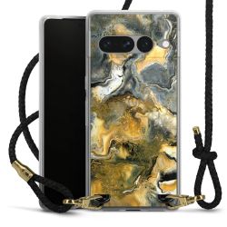 Carry Case Transparent Leather black/gold