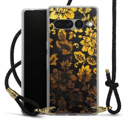 Carry Case Transparent Leather black/gold