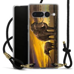 Carry Case Transparent Leather black/gold