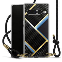 Carry Case Transparent Leather black/gold