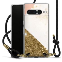 Carry Case Transparent Leather black/gold