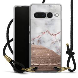 Carry Case Transparent Leather black/gold