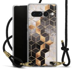 Carry Case Transparent Leather black/gold