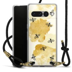 Carry Case Transparent Leather black/gold