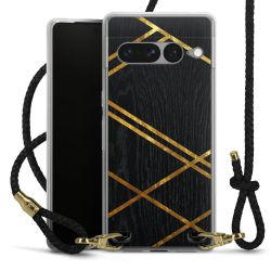 Carry Case Transparent Leather black/gold