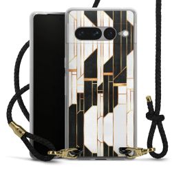 Carry Case Transparent Leather black/gold