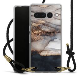 Carry Case Transparent Leather black/gold