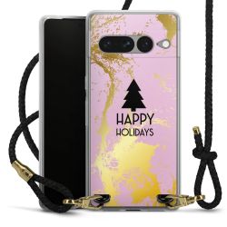 Carry Case Transparent Leather black/gold