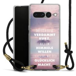 Carry Case Transparent Leder schwarz/gold