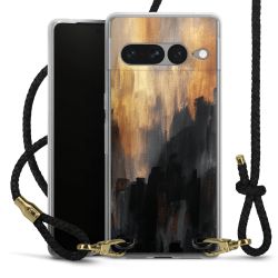 Carry Case Transparent Leather black/gold