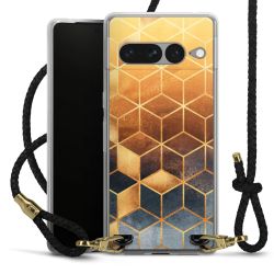 Carry Case Transparent Leather black/gold