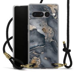 Carry Case Transparent Leather black/gold