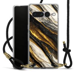 Carry Case Transparent Leather black/gold