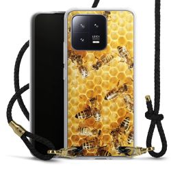 Carry Case Transparent Leather black/gold