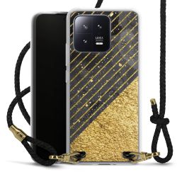 Carry Case Transparent Leather black/gold