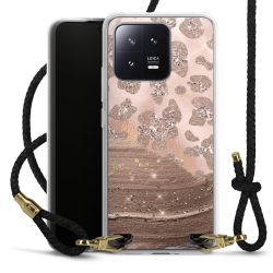 Carry Case Transparent Leather black/gold