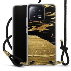 Carry Case Transparent Leather black/gold