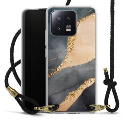 Carry Case Transparent Leather black/gold