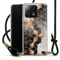 Carry Case Transparent Leather black/gold