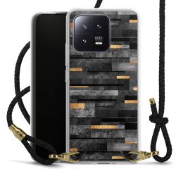 Carry Case Transparent Leather black/gold